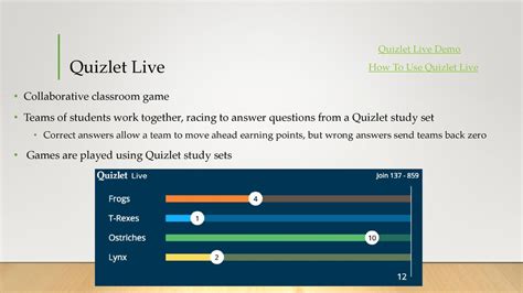 quizlet live demo